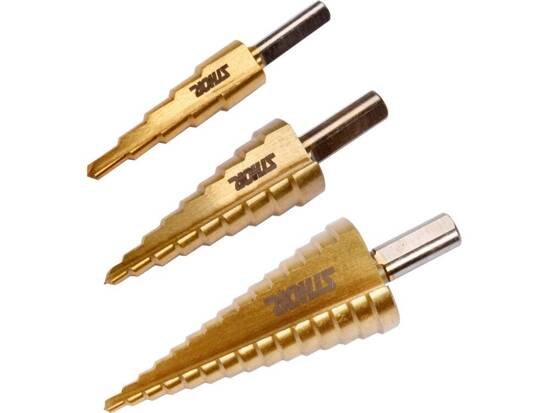 YT-22616-2 YATO 3PCS STEP DRILLS YT-22616