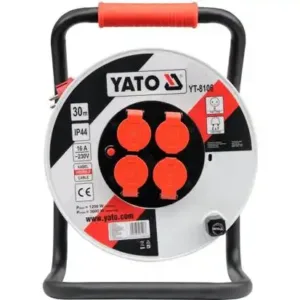 YATO ELECTRIC EXTENSION CABLE ROLL CABLE REEL 30M YT-8106