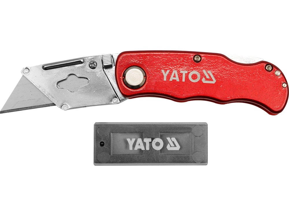 YT-7532 YATO CUTTER KNIFE + SPARE BLADES 61X33 MM YT-7532