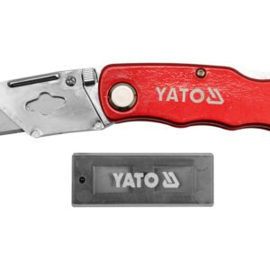 YATO CUTTER KNIFE + SPARE BLADES 61X33 MM YT-7532